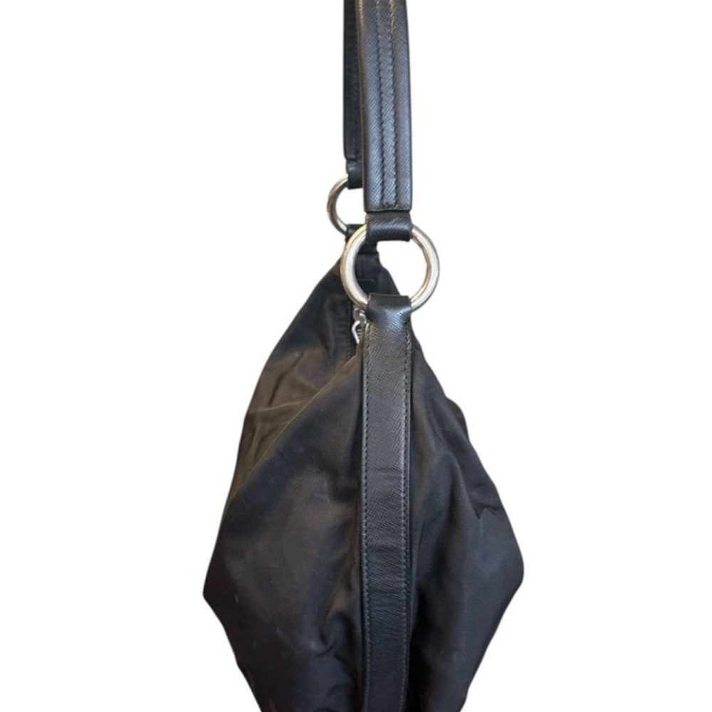 Prada black Tessuto nylon hobo shoulder bag - Picture 3 of 8